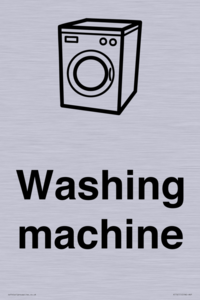 Dementia washing machine sign
